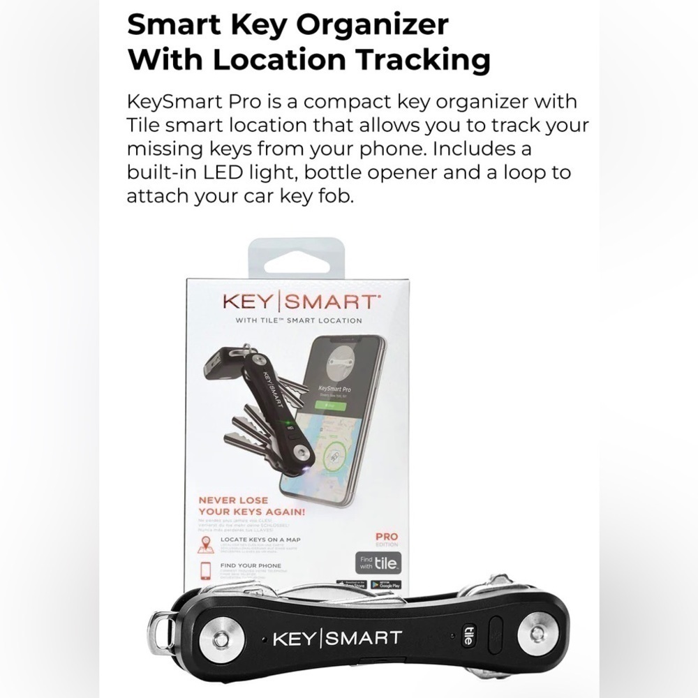 KeySmart Pro with Tile Smart Location NIB - Picture 3 of 5